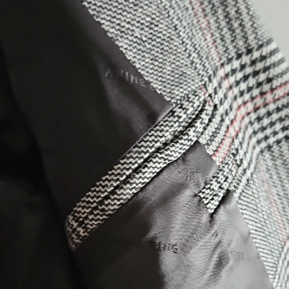Anine Bing Size S Black and White Checkered Blazer